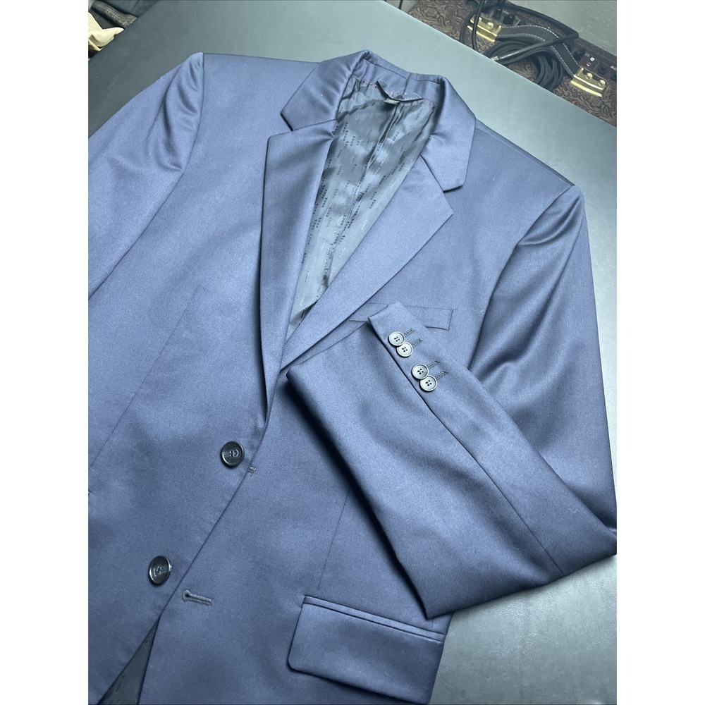 HUGO BOSS Aeron1 Hamen1 36R  Wool Deep Navy Super 130 Blazer Pockets sown